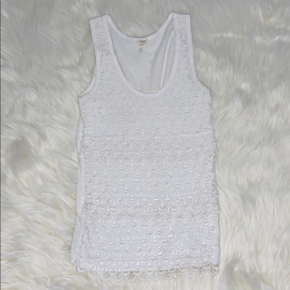 Fancy white top J.Crew